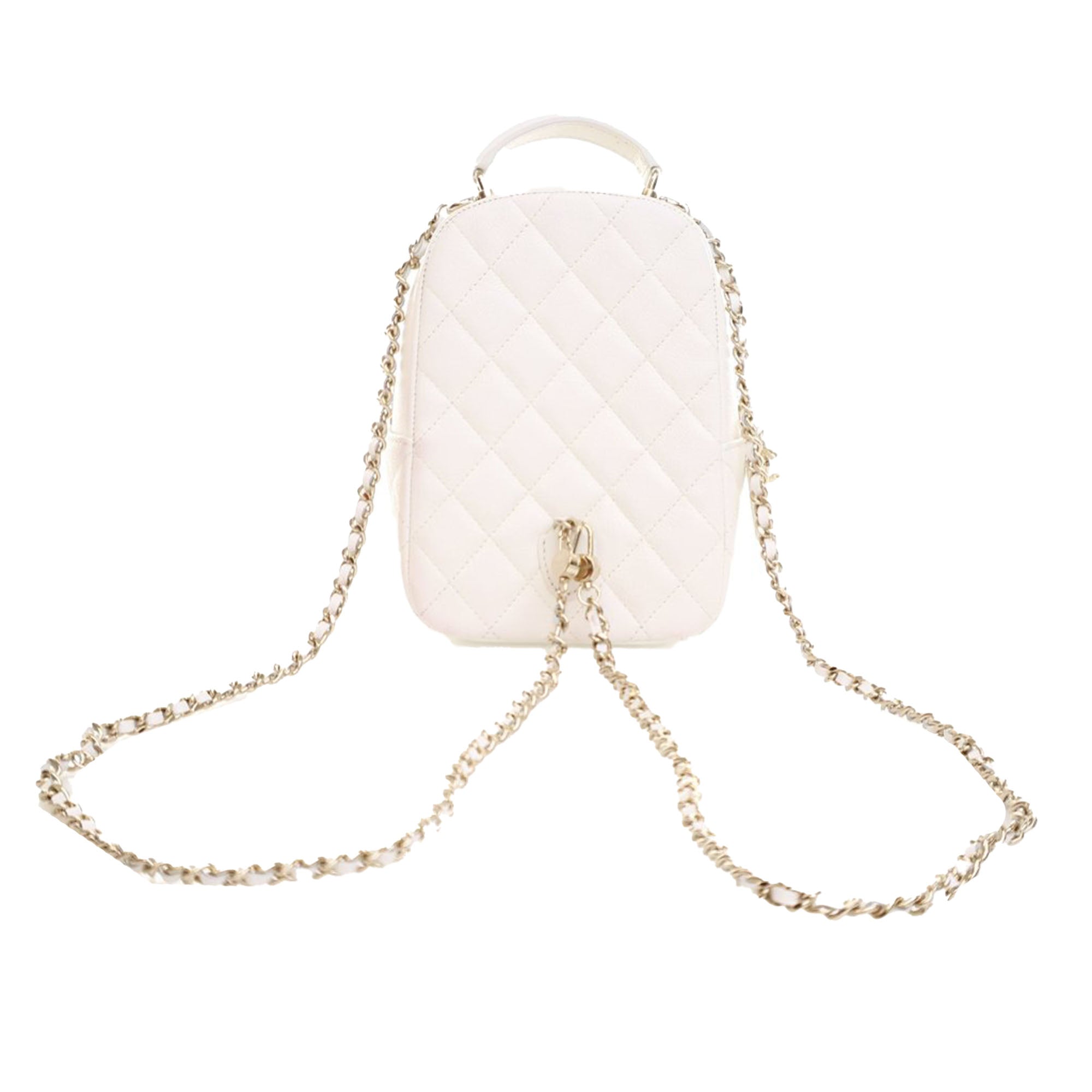 Mini CC Quilted Caviar Backpack - Image 8