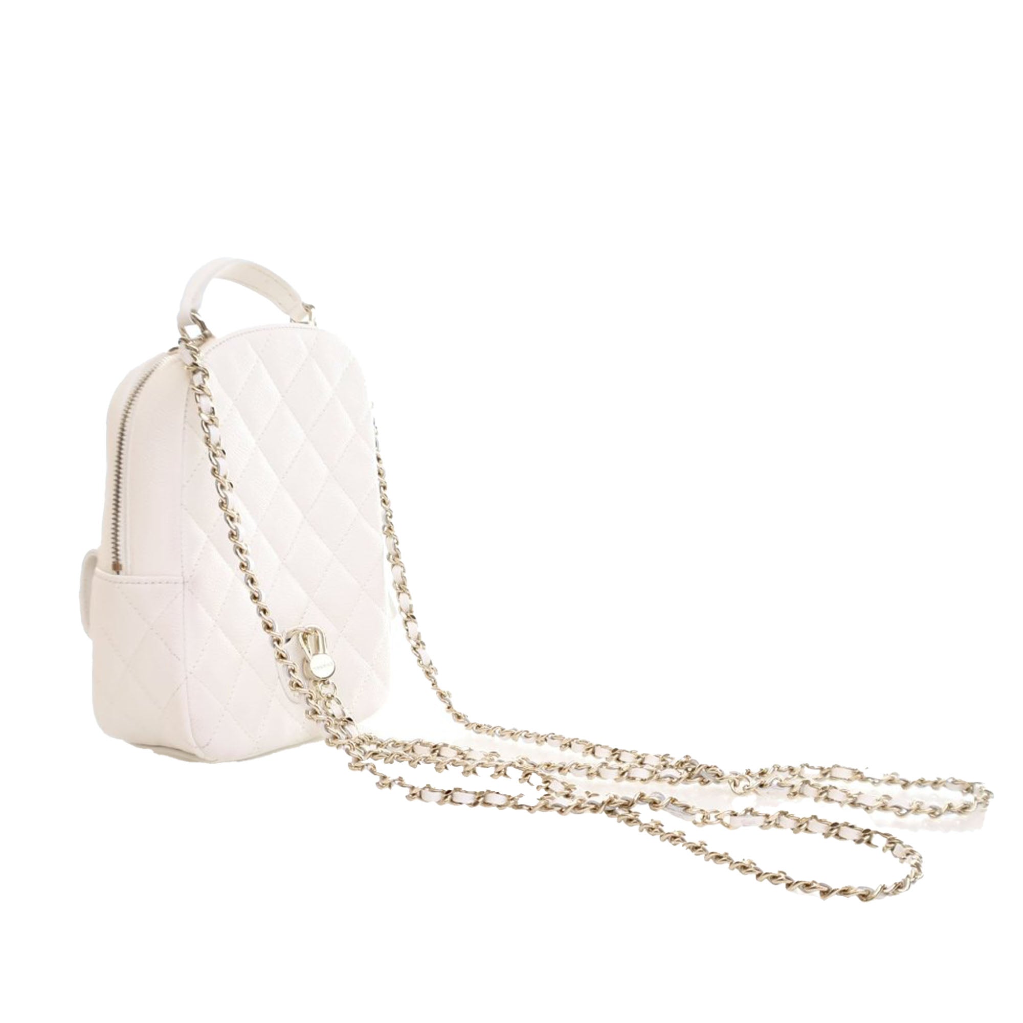 Mini CC Quilted Caviar Backpack - Image 9
