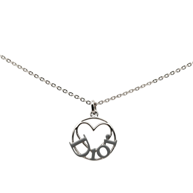 Brass Heart Logo Pendant Necklace