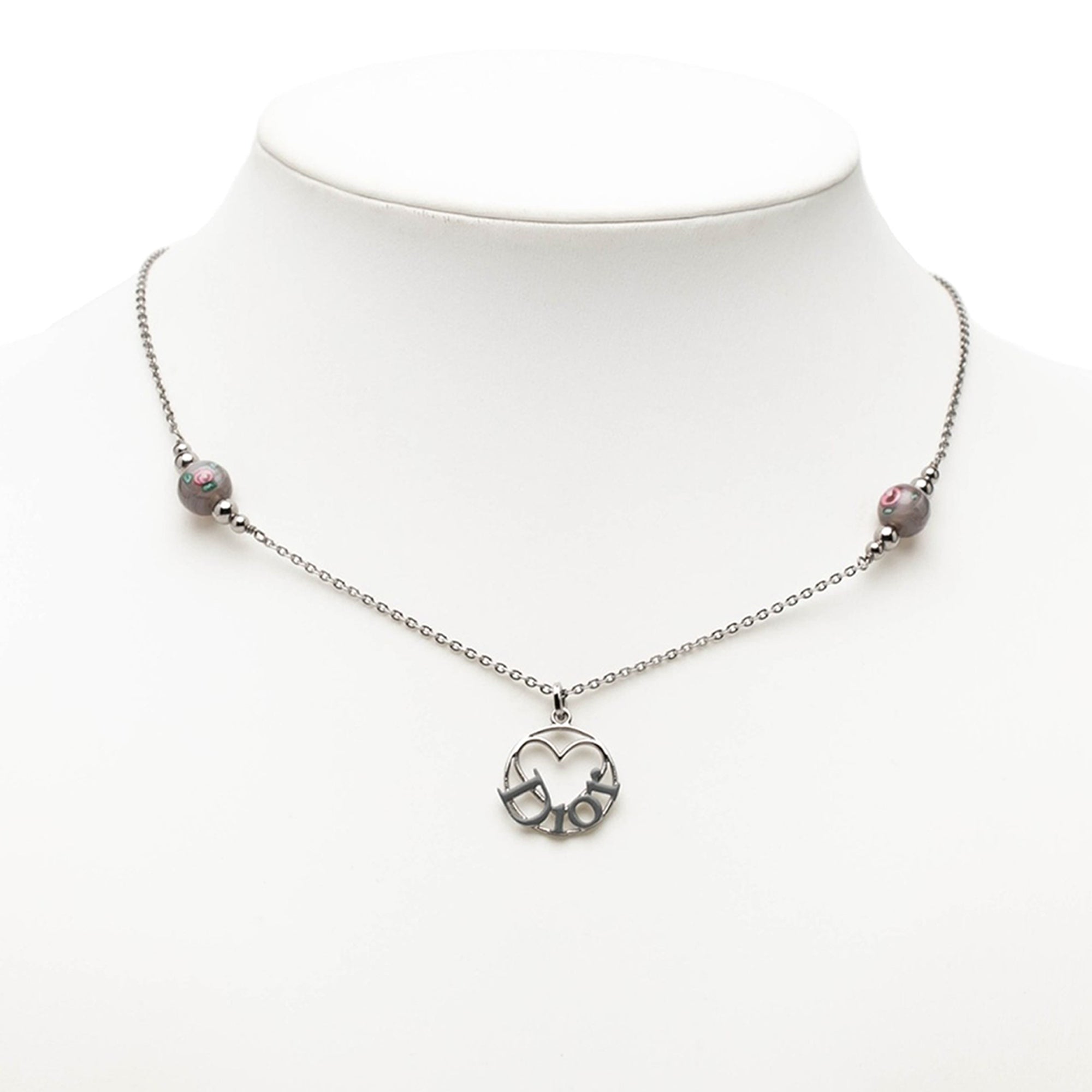 Brass Heart Logo Pendant Necklace - Image 5