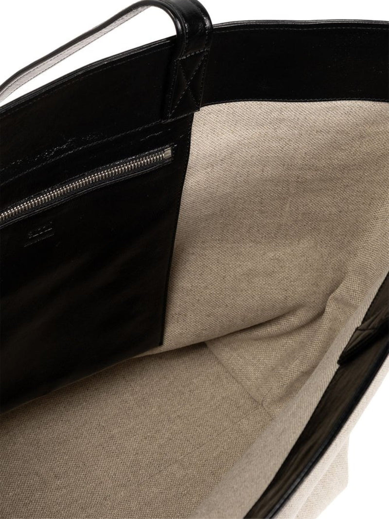 Ami Paris Tote Bag — Beige Textile