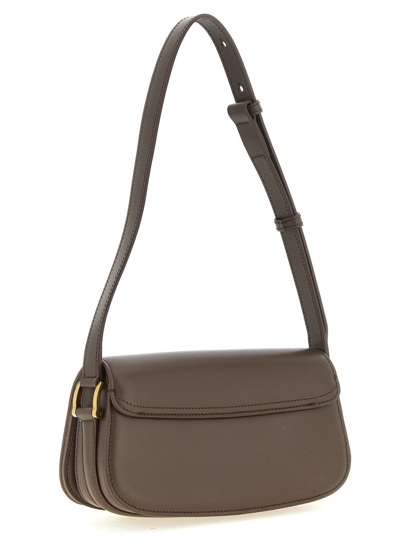 Ami Paris Shoulder Bag — Brown