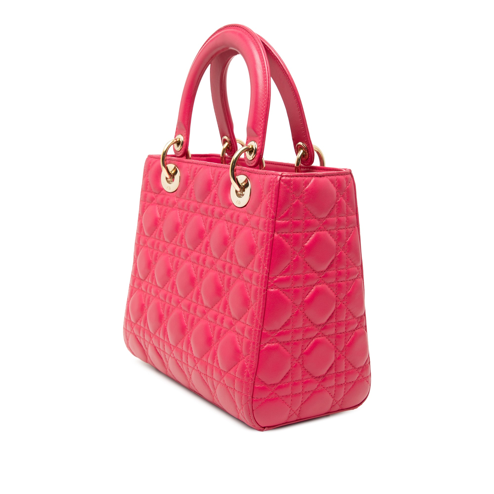 Medium Lambskin Cannage Lady Dior - Image 2