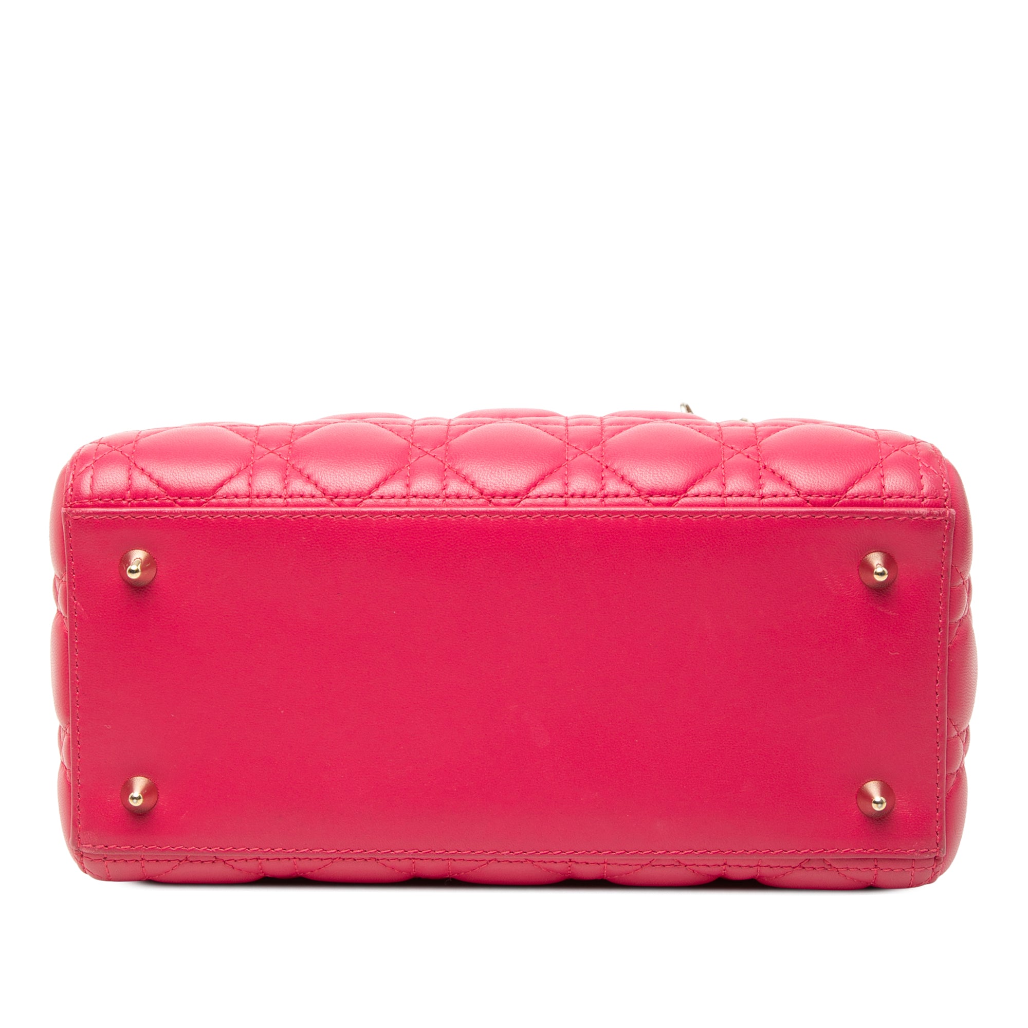 Medium Lambskin Cannage Lady Dior - Image 3