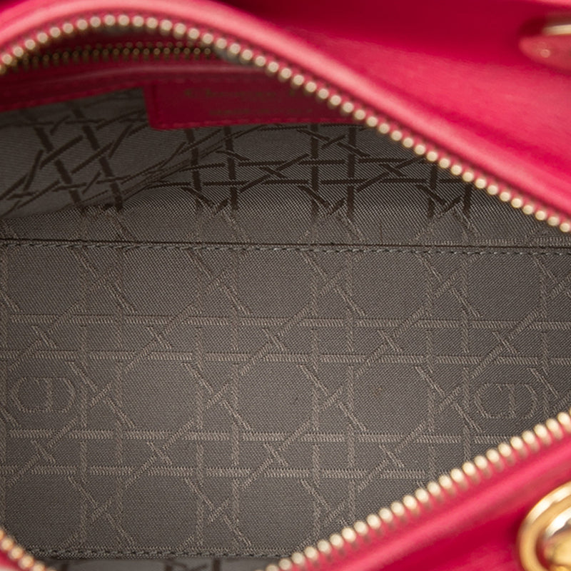 Medium Lambskin Cannage Lady Dior - Image 4