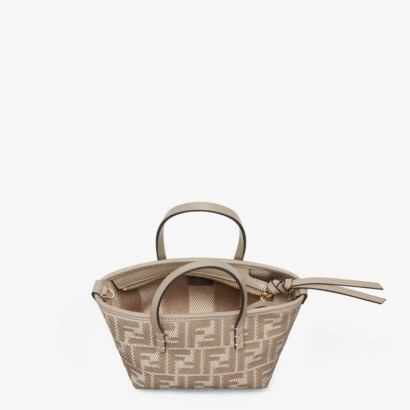 Fendi E25 Tote Bag — Beige Canvas