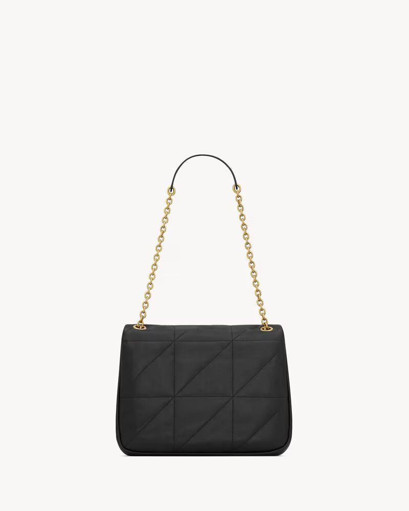 Saint Laurent Shoulder Bag — Black Nappa Leather