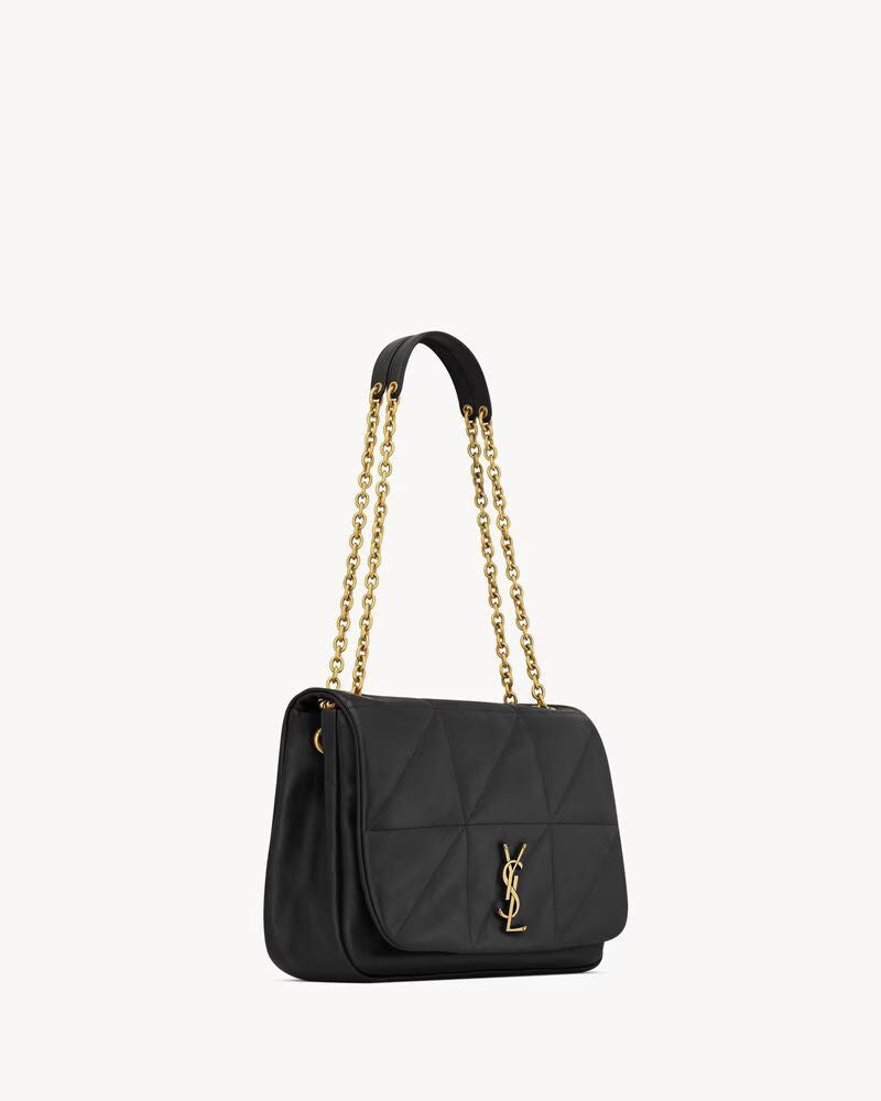 Saint Laurent Shoulder Bag — Black Nappa Leather
