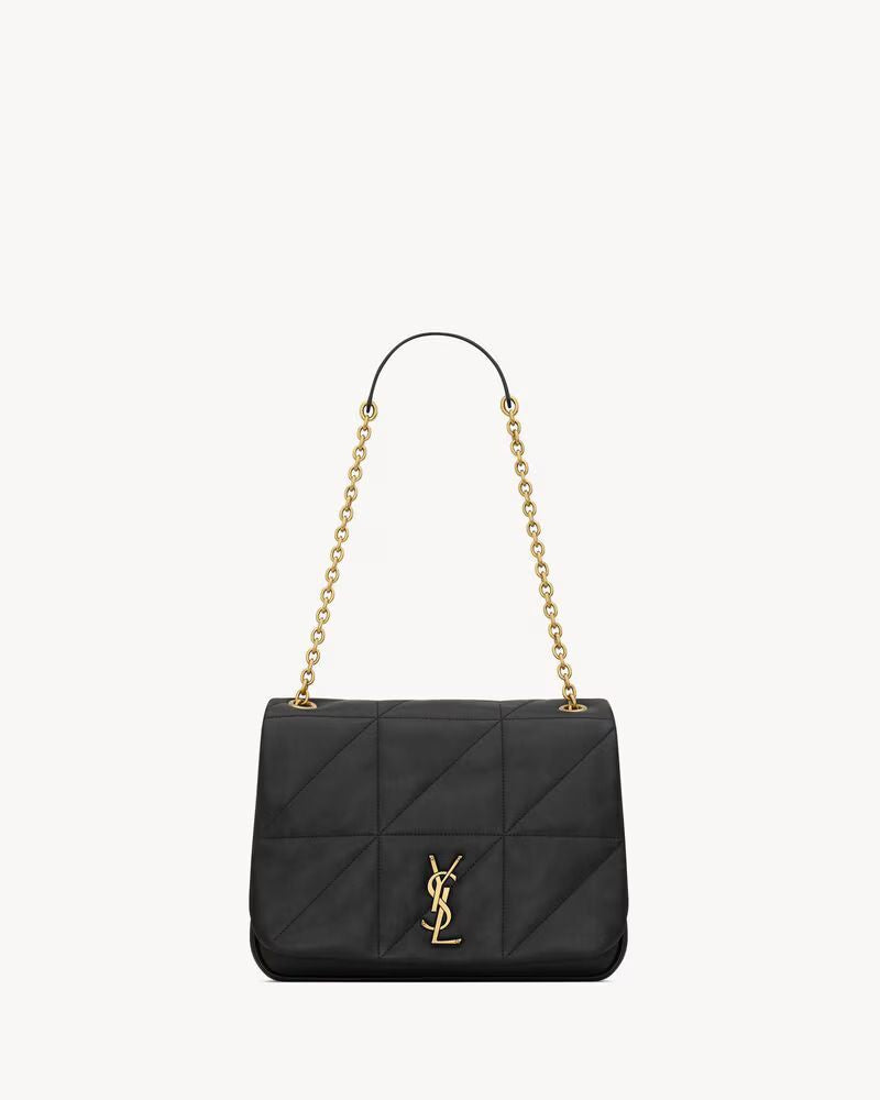 Saint Laurent Shoulder Bag — Black Nappa Leather