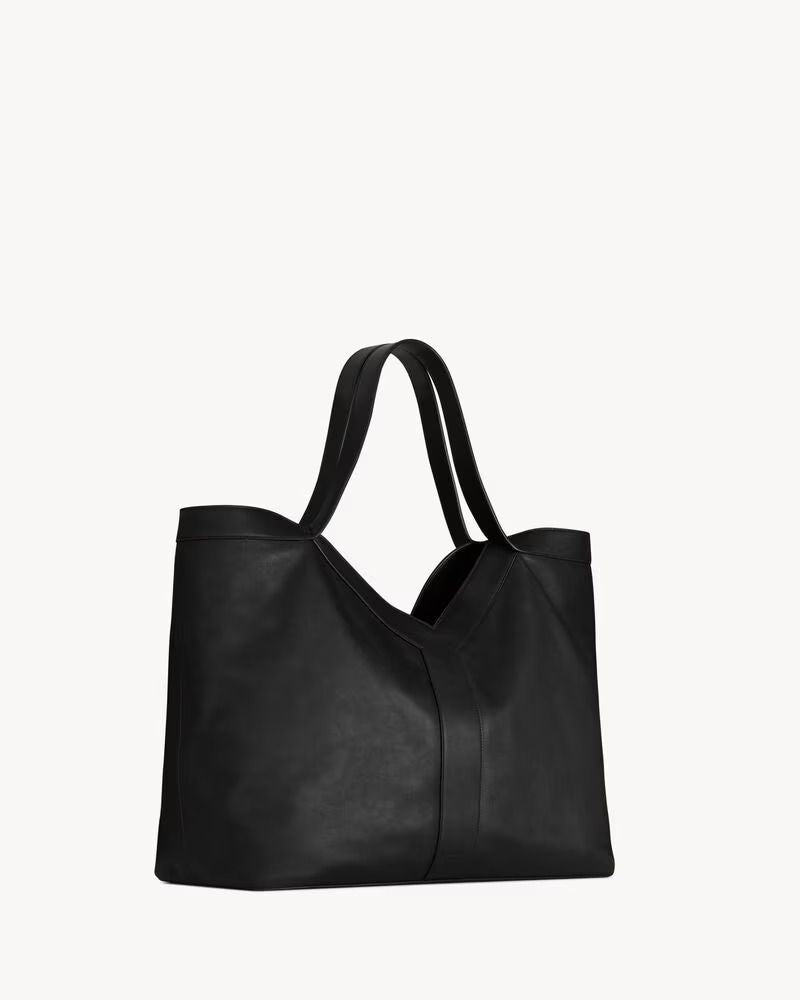 Saint Laurent Shoulder Bag — Black Leather