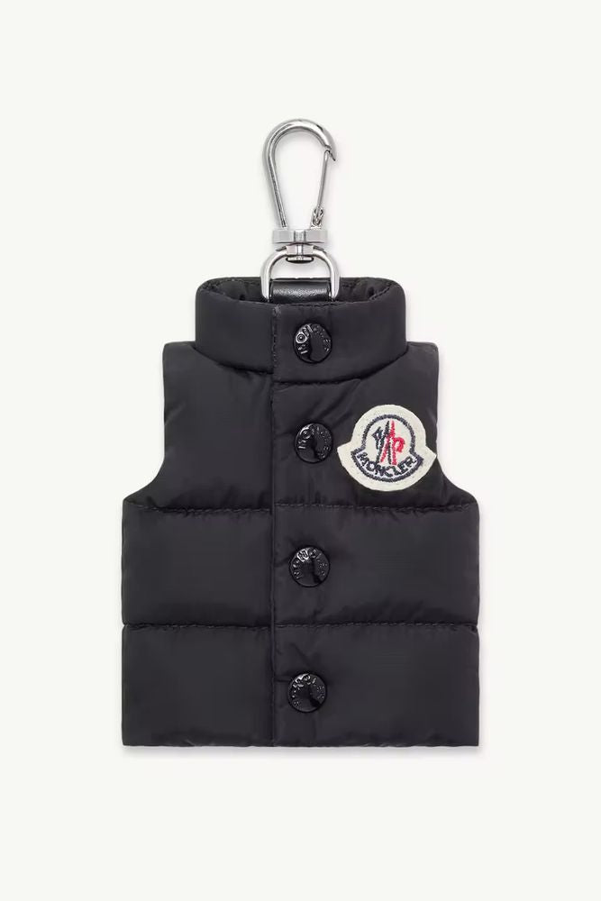 Moncler Quilted Nylon Key Case — Black Keychains