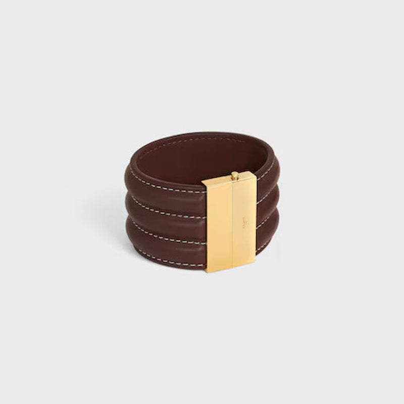 Celine H25 Bracelet — Brown Leather Bracelets