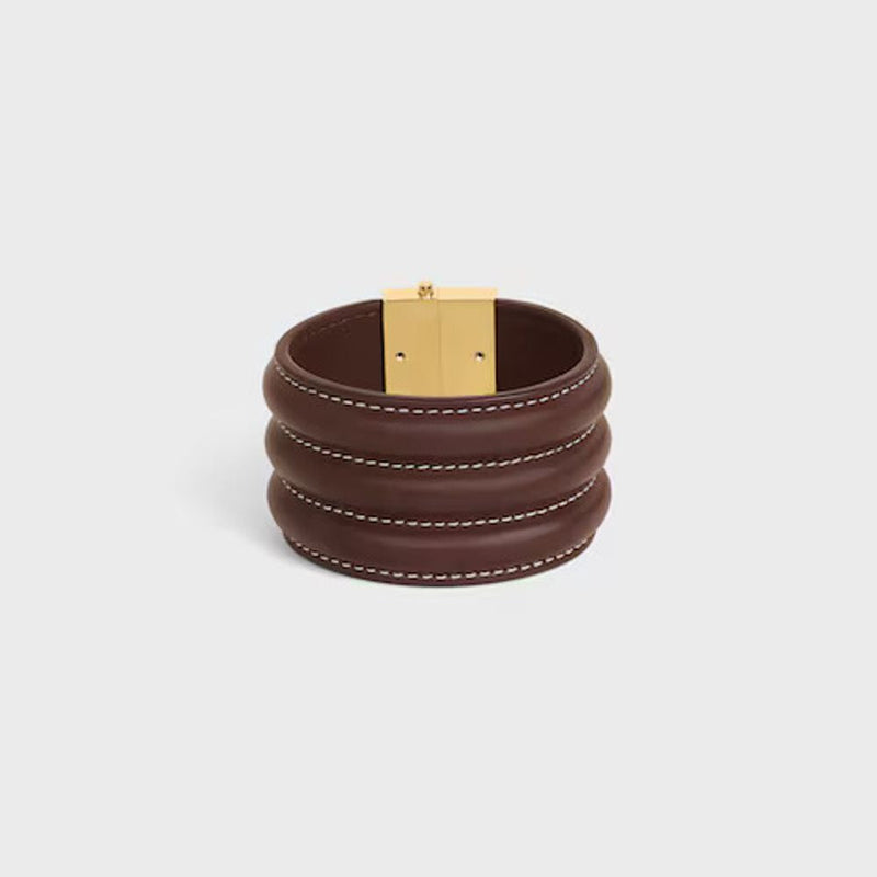 Celine H25 Bracelet — Brown Leather Bracelets