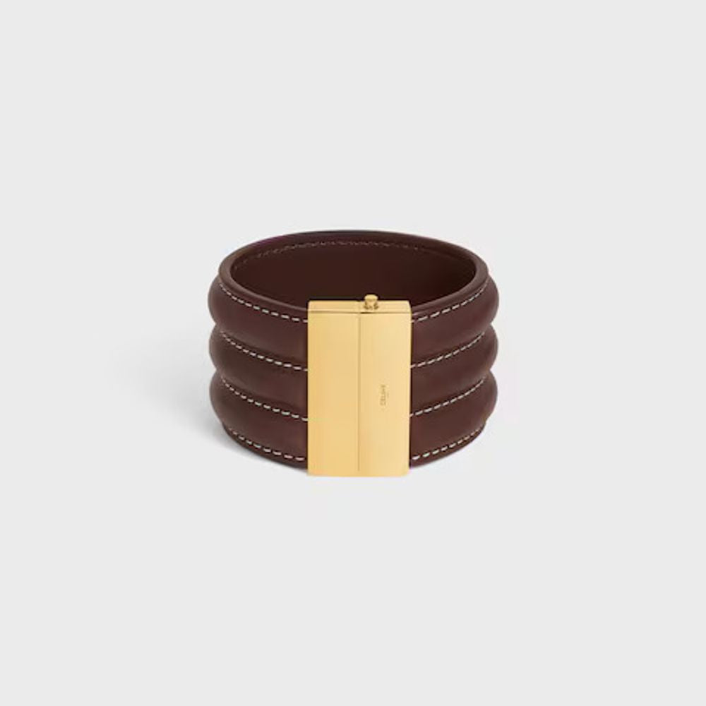 Celine H25 Bracelet — Brown Leather Bracelets