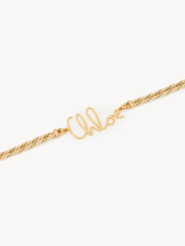 Chloé Logo Nameplate Bracelet — Gold Gold-tone Metal Bracelets