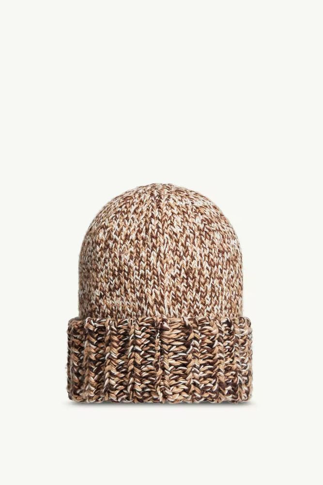 Moncler K20933b00039m1282 Chunky Knit Beanie — Tan Beanies