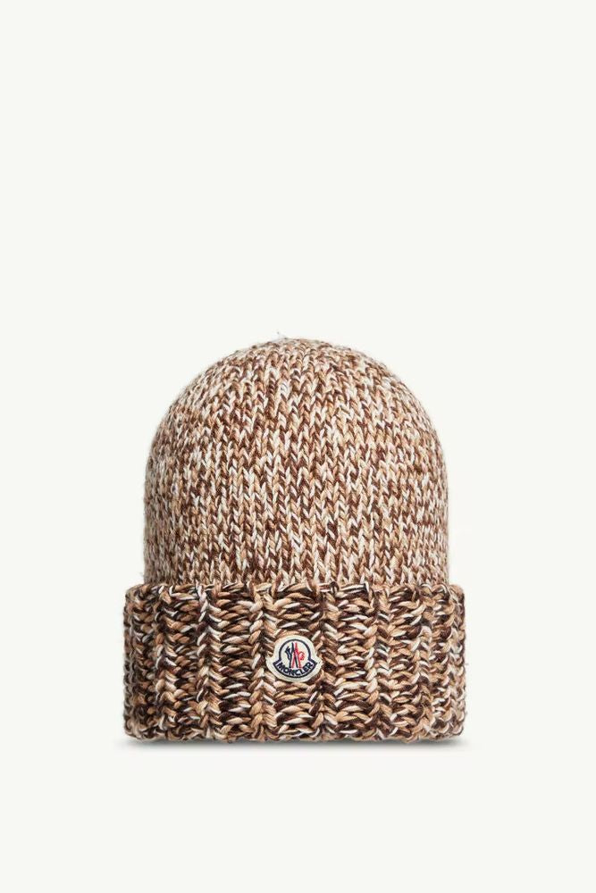 Moncler K20933b00039m1282 Chunky Knit Beanie — Tan Beanies