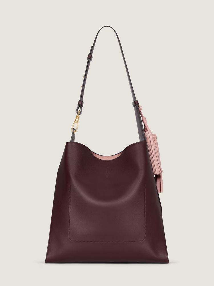 Givenchy Veal Leather Shoulder Bag — Bordeaux Cuir De Veau
