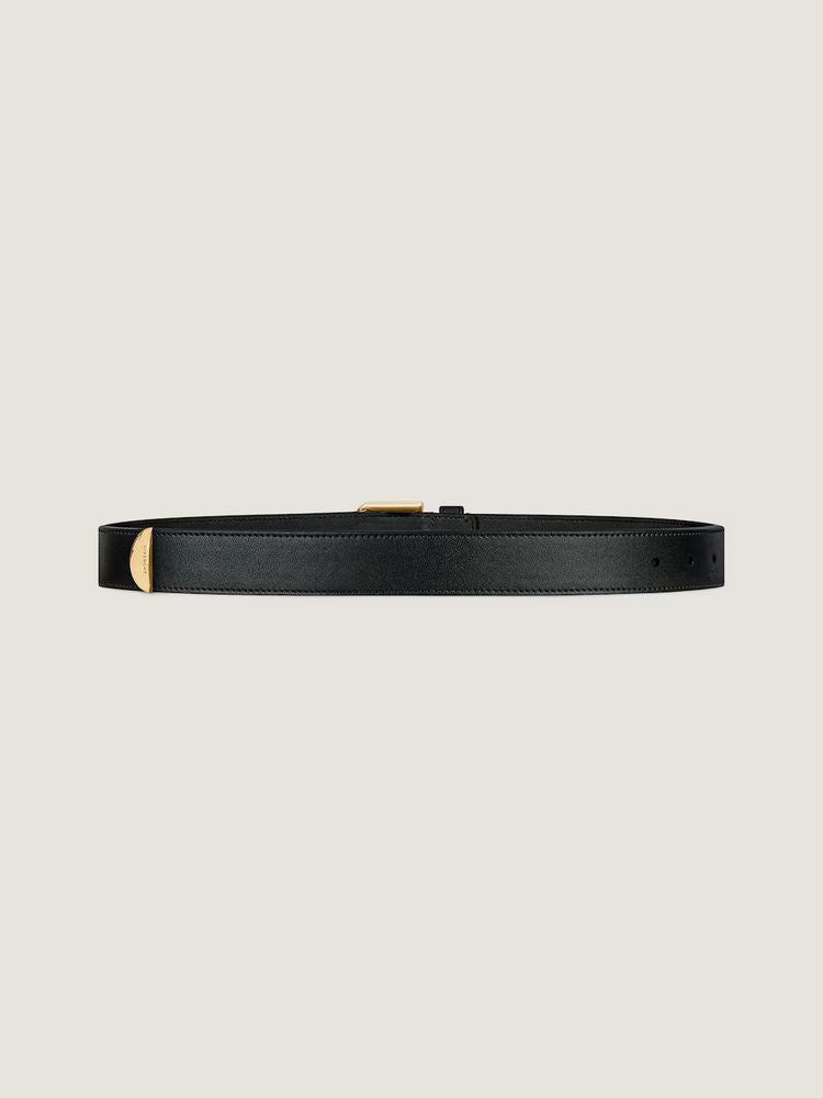 Givenchy Leather Belt — Black Cuir De Veau