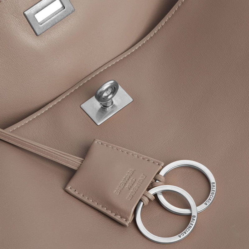 Balenciaga H25 Shoulder Bag — Taupe Leather