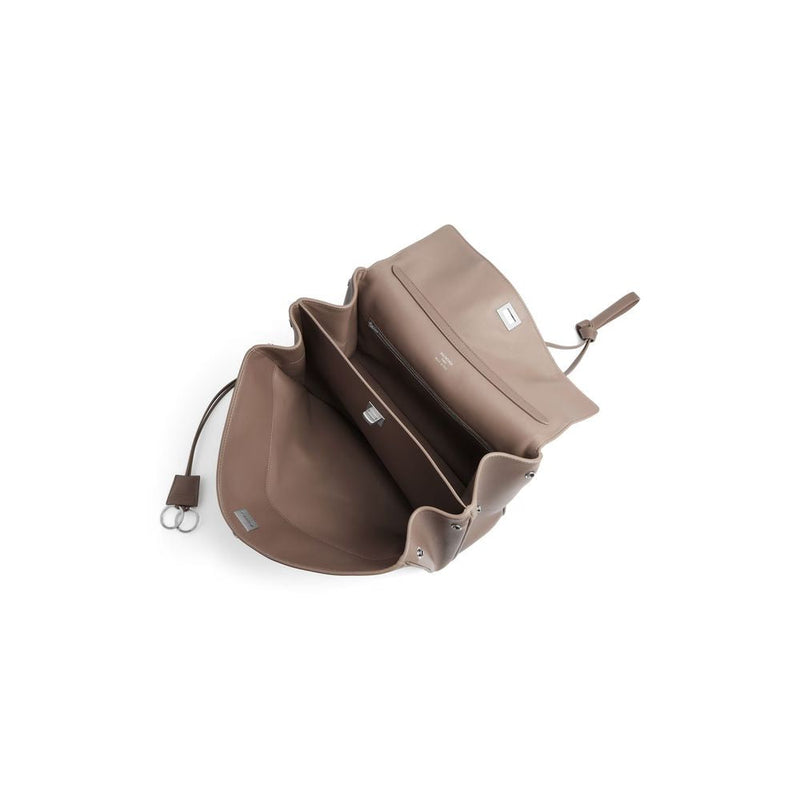 Balenciaga H25 Shoulder Bag — Taupe Leather