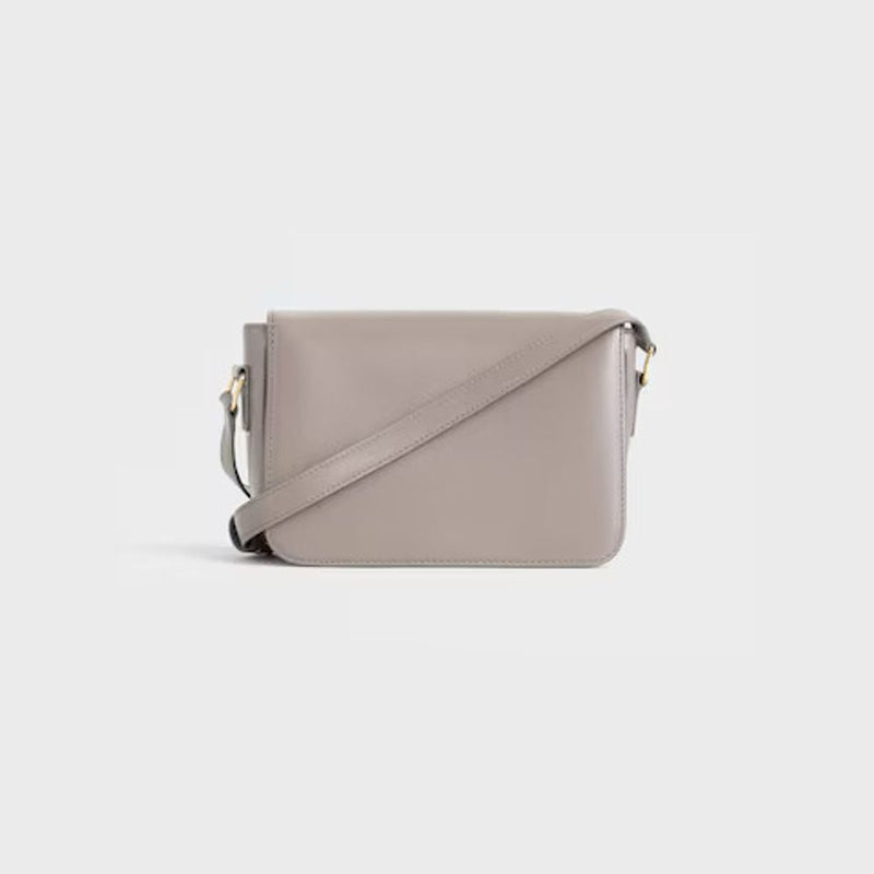 Celine Cel Shoulder Bag — Gray Leather