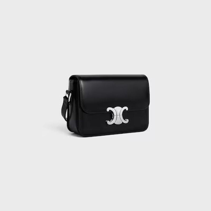 Celine Shoulder Bag — Black Leather