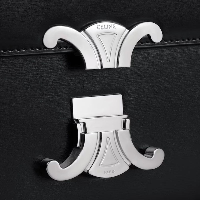 Celine Shoulder Bag — Black Leather