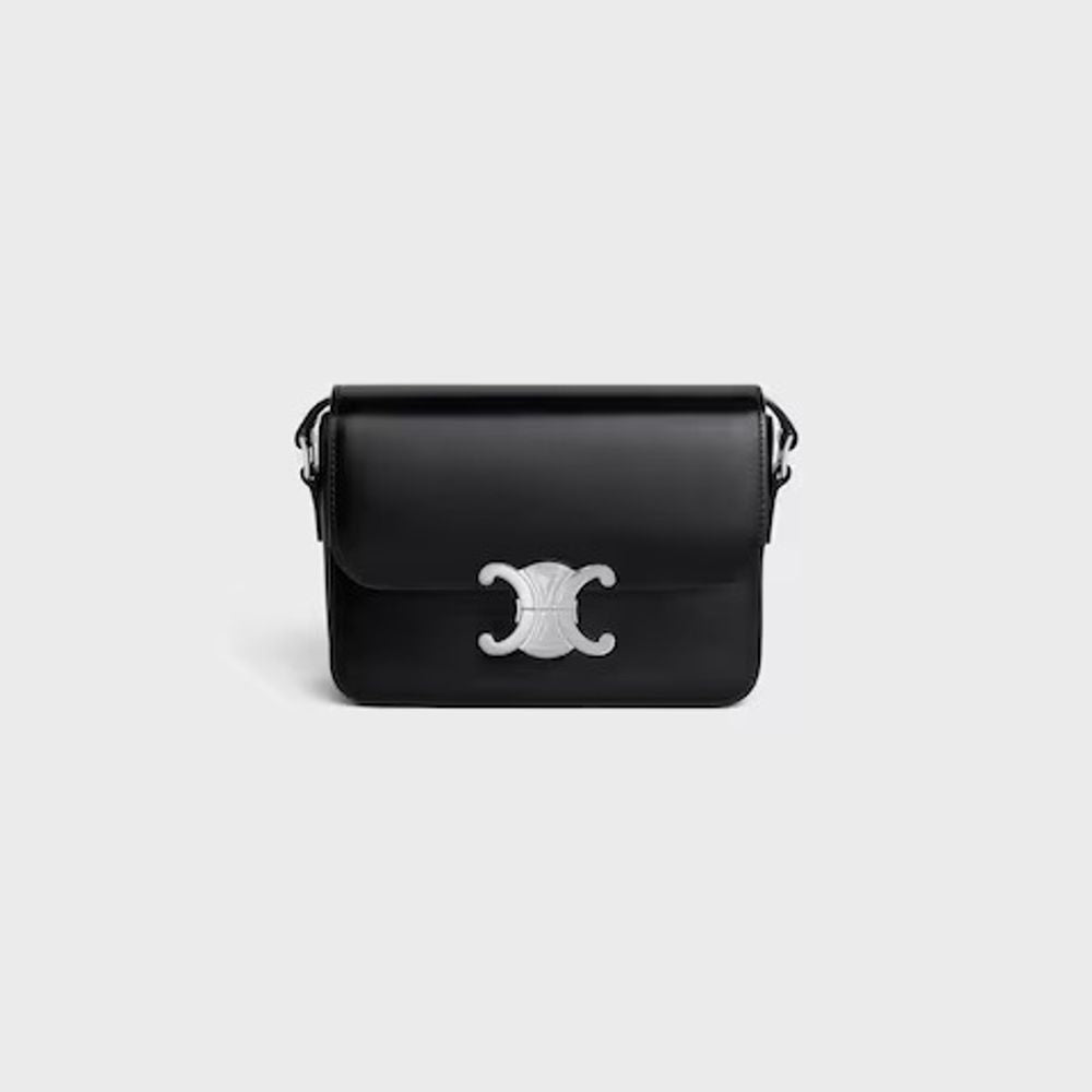 Celine Shoulder Bag — Black Leather