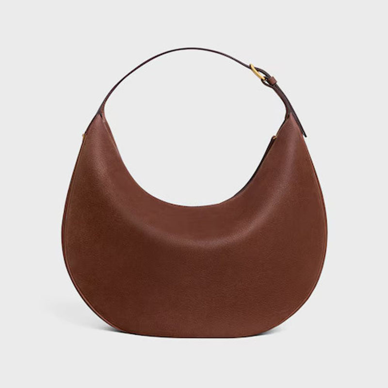 Celine Cel Shoulder Bag — Brown Leather
