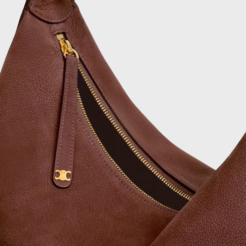 Celine Cel Shoulder Bag — Brown Leather
