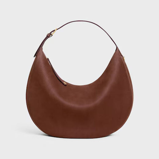 Celine Cel Shoulder Bag — Brown Leather