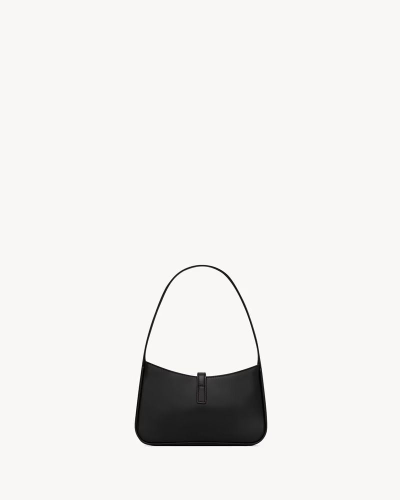 Saint Laurent Sl H25 Shoulder Bag — Black Leather
