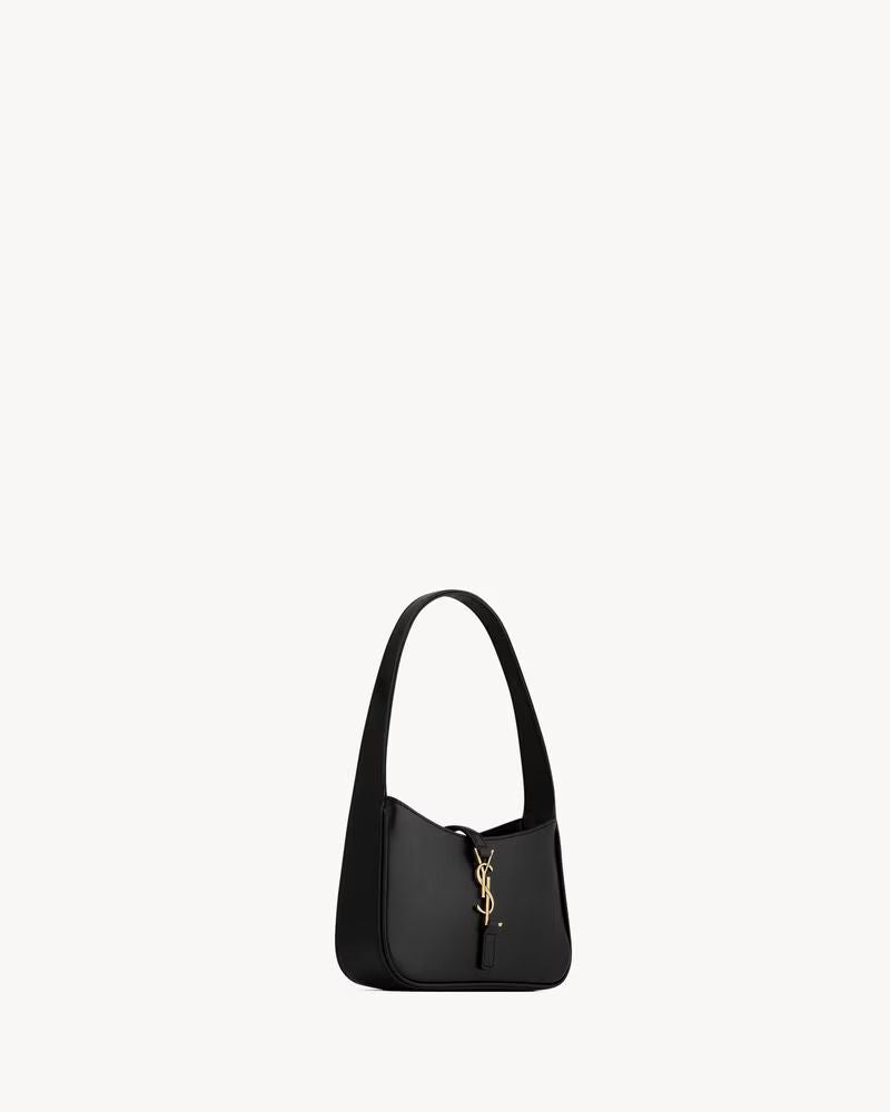 Saint Laurent Sl H25 Shoulder Bag — Black Leather