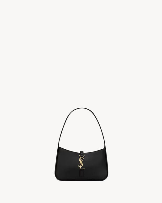 Saint Laurent Sl H25 Shoulder Bag — Black Leather
