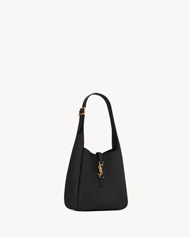 Saint Laurent Sl H25 Shoulder Bag — Black Leather
