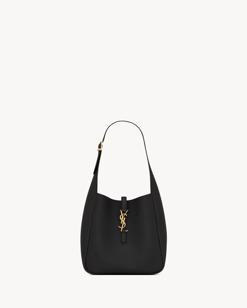 Saint Laurent Sl H25 Shoulder Bag — Black Leather