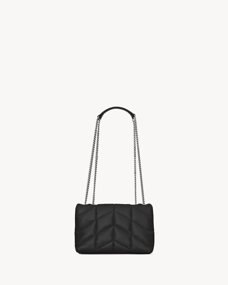 Saint Laurent Shoulder Bag — Black Leather