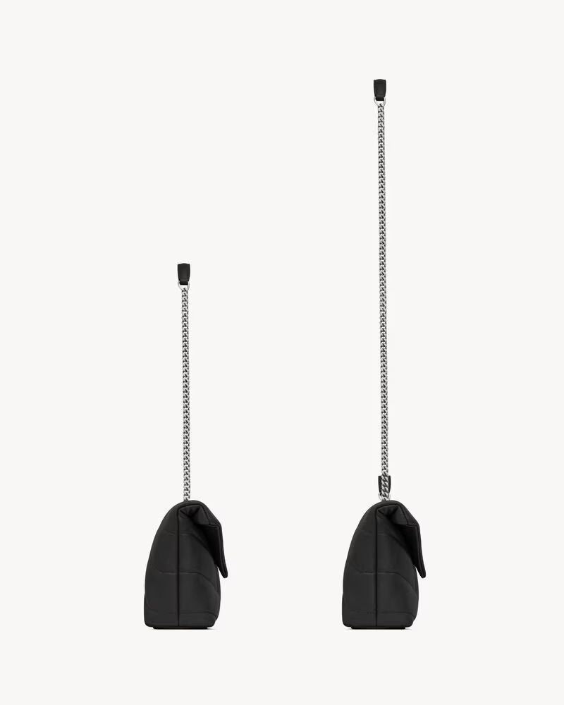 Saint Laurent Shoulder Bag — Black Leather