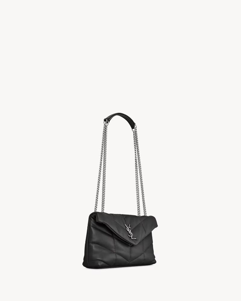 Saint Laurent Shoulder Bag — Black Leather