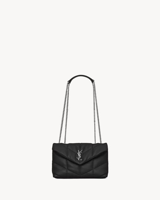 Saint Laurent Shoulder Bag — Black Leather