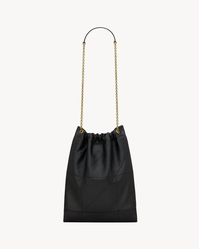 Saint Laurent Sl H25 Shoulder Bag — Black Leather