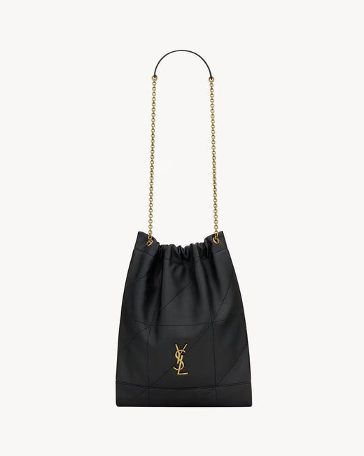 Saint Laurent Sl H25 Shoulder Bag — Black Leather