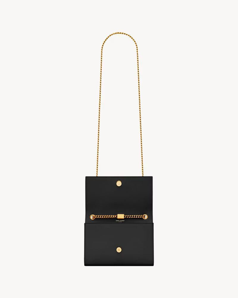 Saint Laurent Wallet — Black Leather