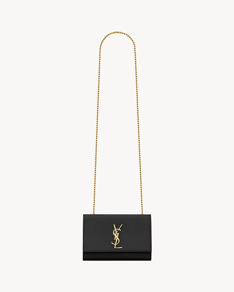 Saint Laurent Wallet — Black Leather