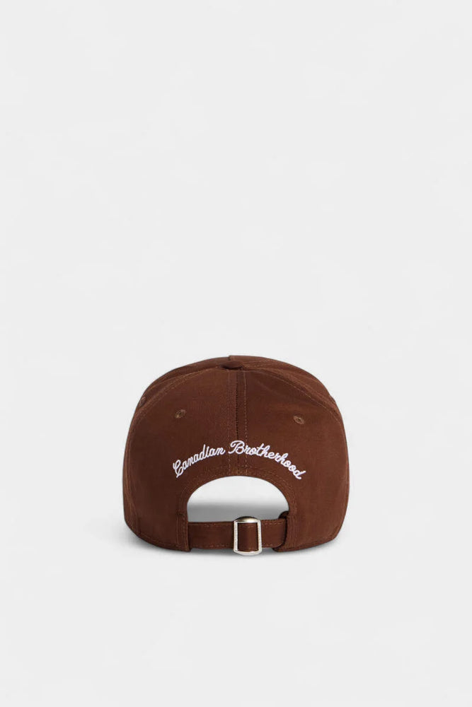 Dsquared2 Bcm097605c00001 Logo-Embroidered Baseball Cap — Brown Cotton Twill Caps