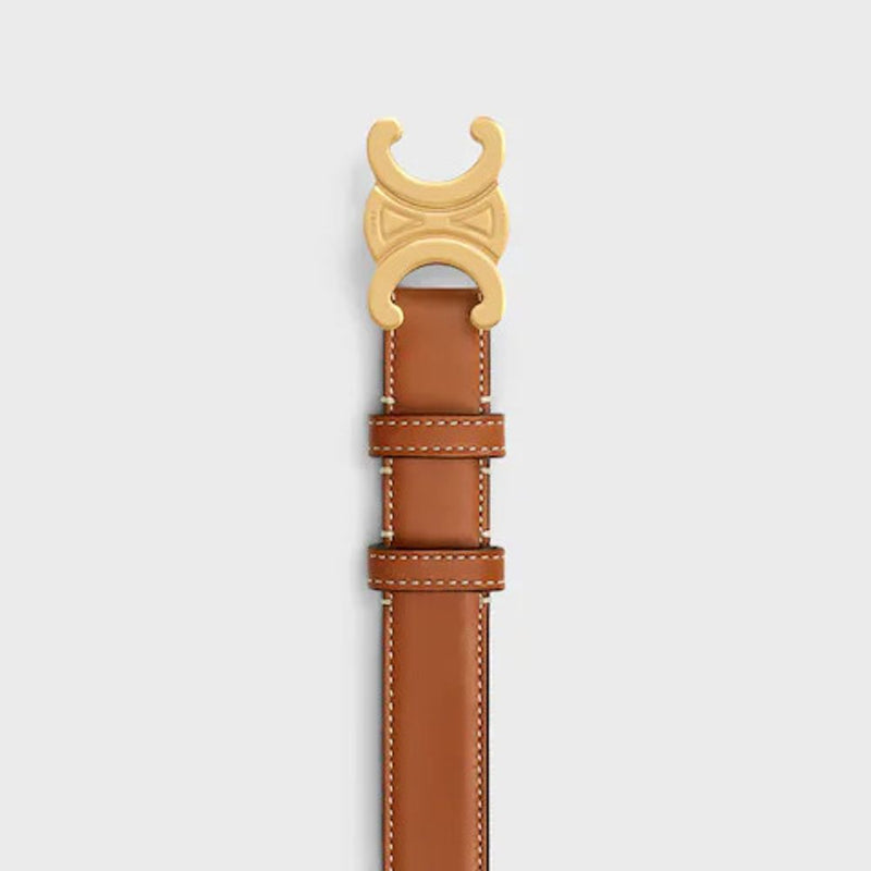 Celine Belt — Tan Leather