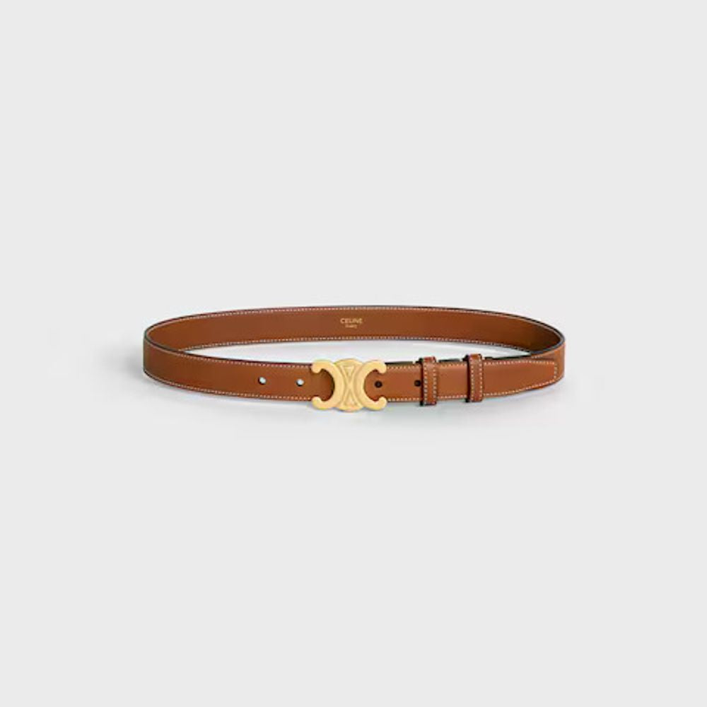 Celine Belt — Tan Leather