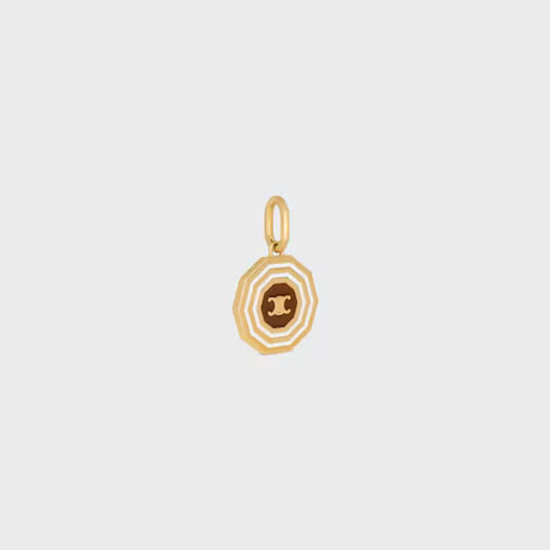 Celine Gold Zodiac Charm Pendant — Gold-plated Metal Necklaces