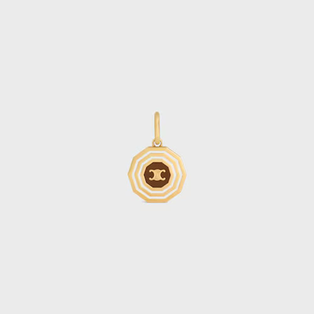 Celine Gold Zodiac Charm Pendant — Gold-plated Metal Necklaces